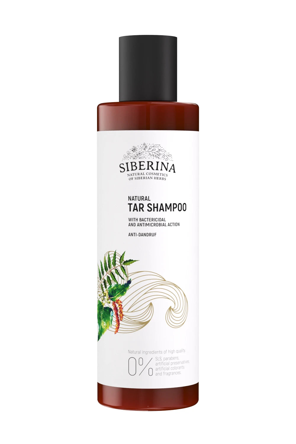 Natuurlijke Anti-Roos Tar Shampoo met Tea Tree en Vitamine E